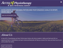 Tablet Screenshot of accelphysio.ca